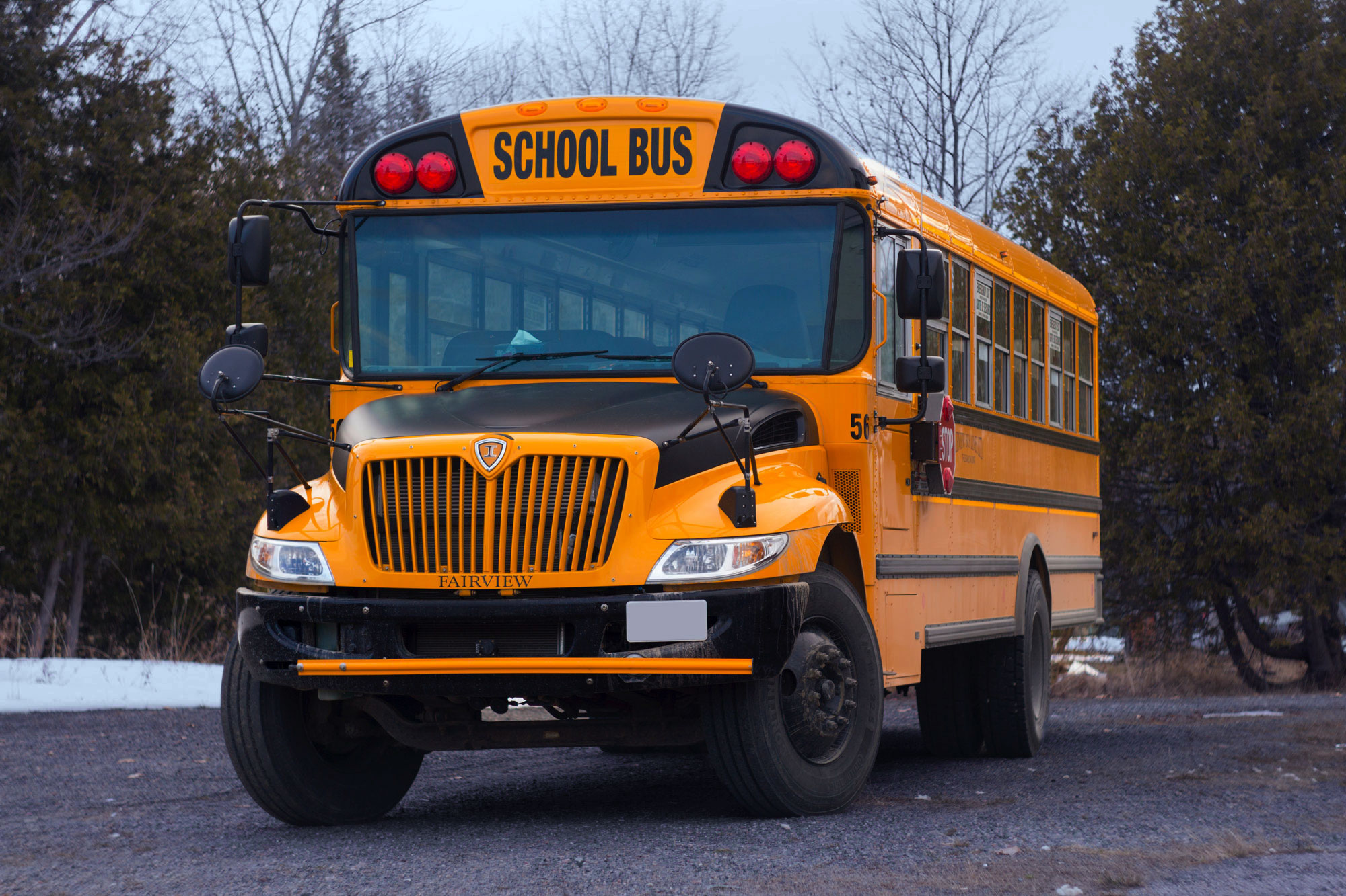 schoolbus front intake